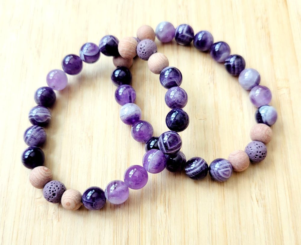 Serene- Purple Amethyst Gemstone Bracelet